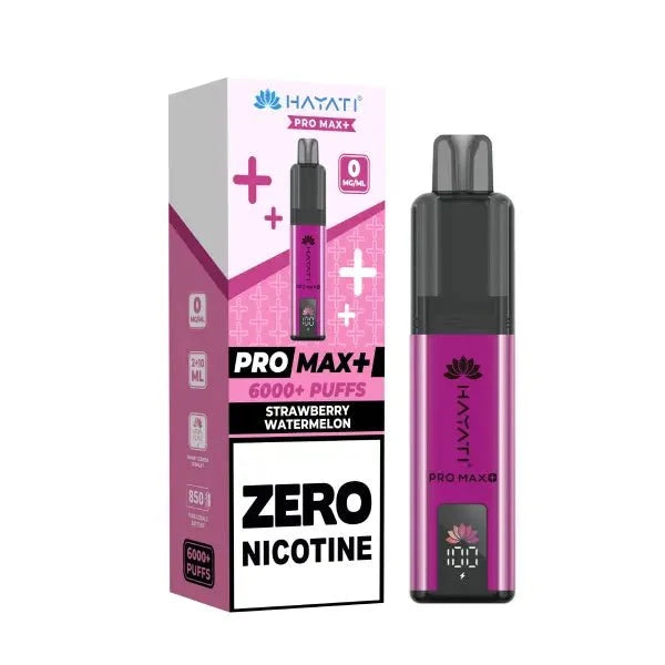 Buy 0mg Hayati Pro Max Plus 6000 Vape Kit Box of 5 Strawberry Watermelon 0MG