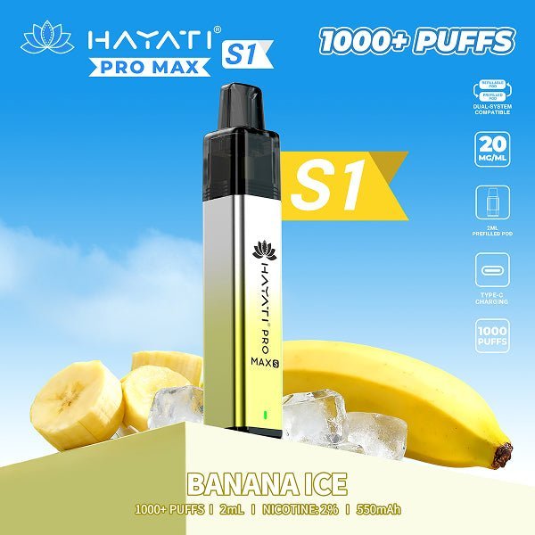 Hayati Pro Max S1 Prefilled Vape Box of 10 - option1