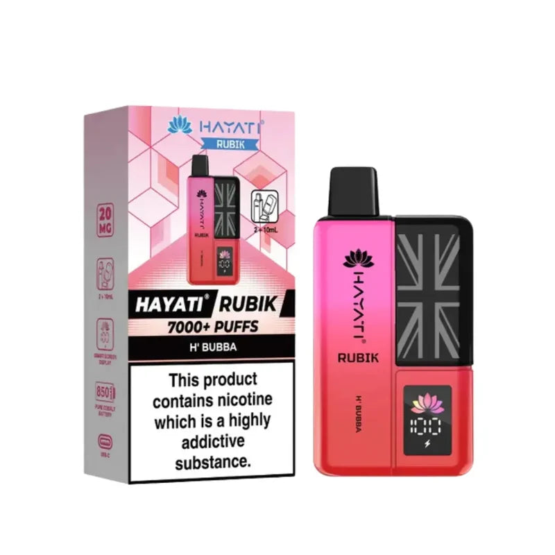 Buy Hayati Rubik 7000 Puffs Vape Kit Pack of 5 H'Bubba