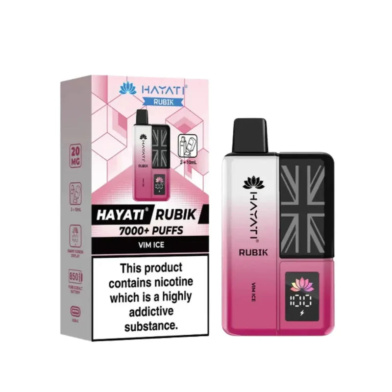 Buy Hayati Rubik 7000 Puffs Vape Kit Pack of 5 Vim Ice