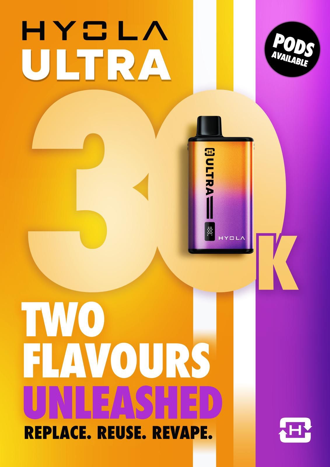 Hyola Ultra 30k Prefilled Pod Vape Kit Box of 5 - #Simbavapeswholesale#