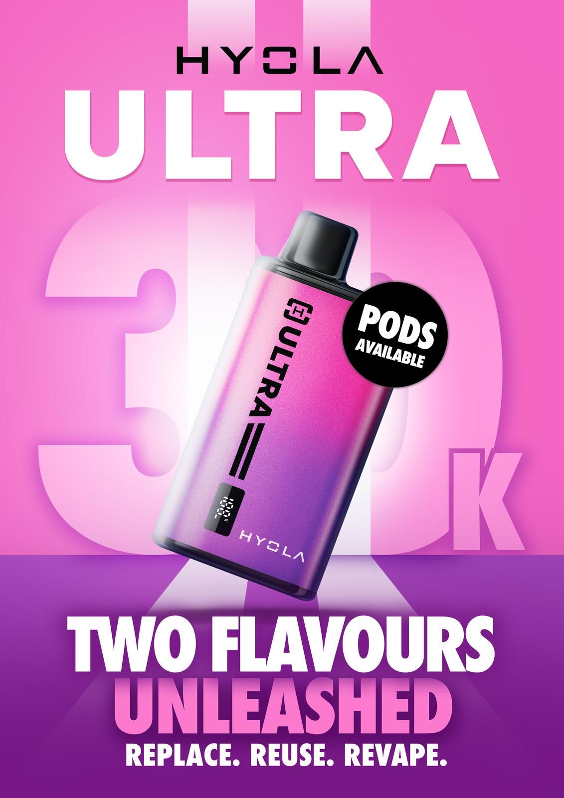 Hyola Ultra 30k Prefilled Pod Vape Kit Box of 5 - #Simbavapeswholesale#