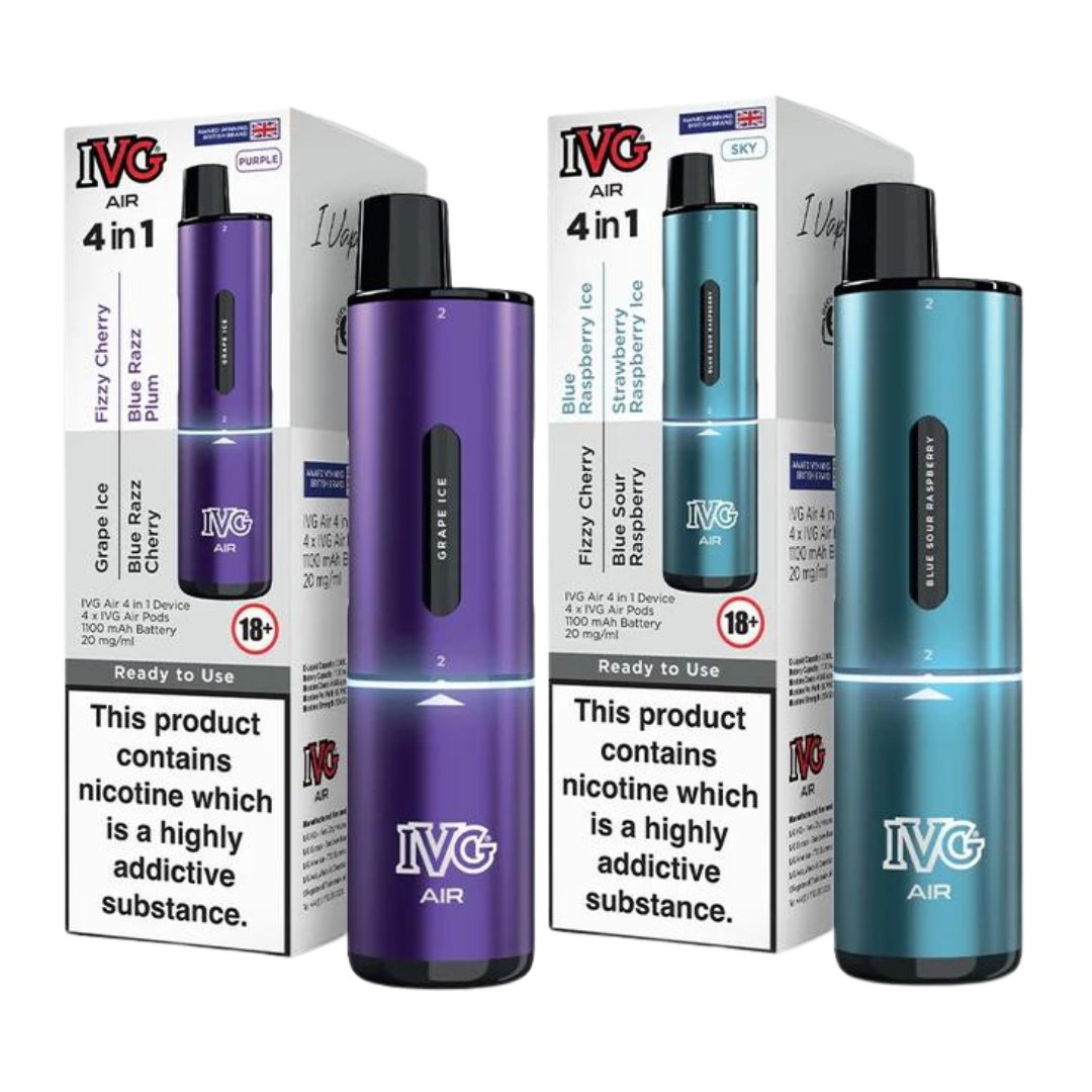 Buy IVG Air 2400 Puffs 4 in 1 Disposable Pod Kit Box of 5