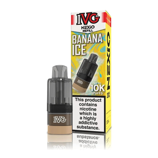 Buy IVG Nexio 10k Refill Pods Box of 5 Banana Ice