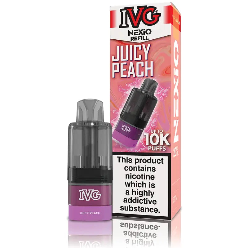 Buy IVG Nexio 10k Refill Pods Box of 5 Juicy Peach
