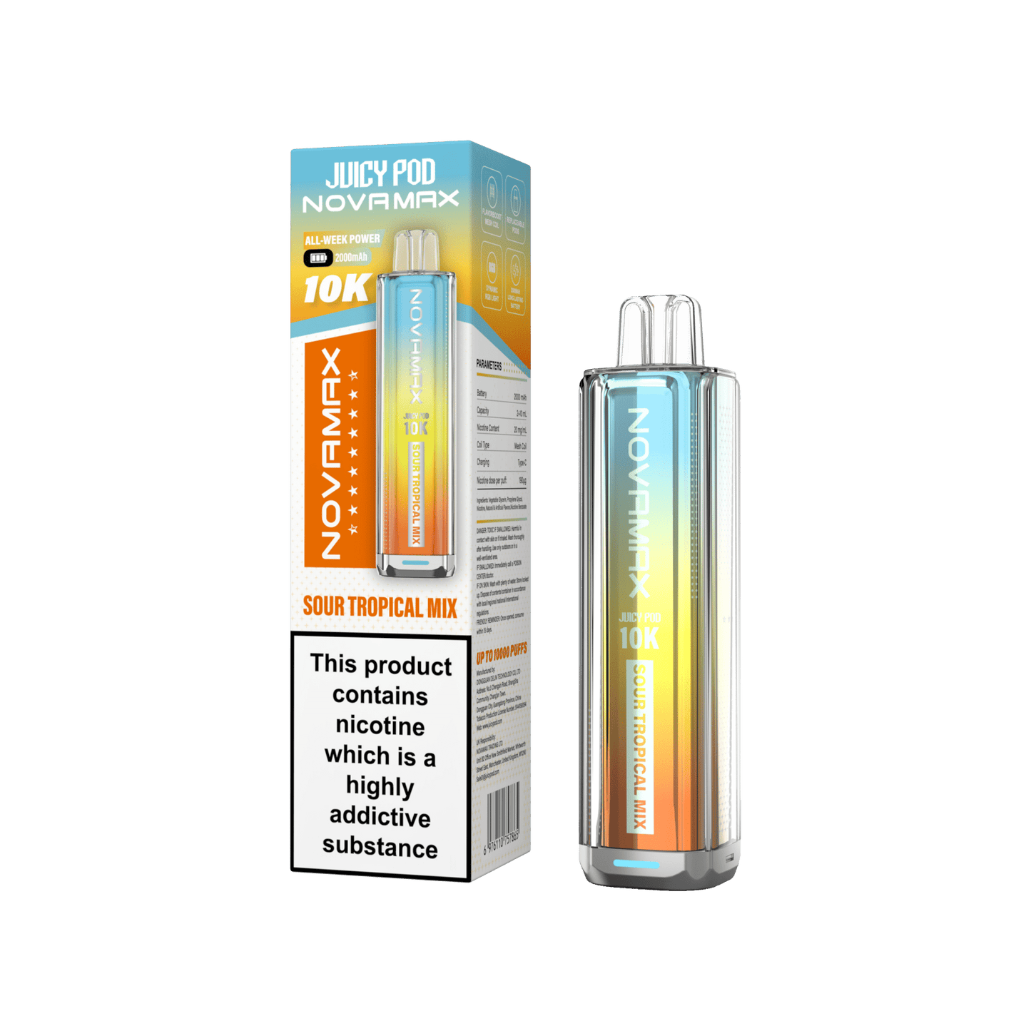Juicy Pod Novamax 10k Prefilled Pod Vape Kit Pack of 5 - #Simbavapeswholesale#