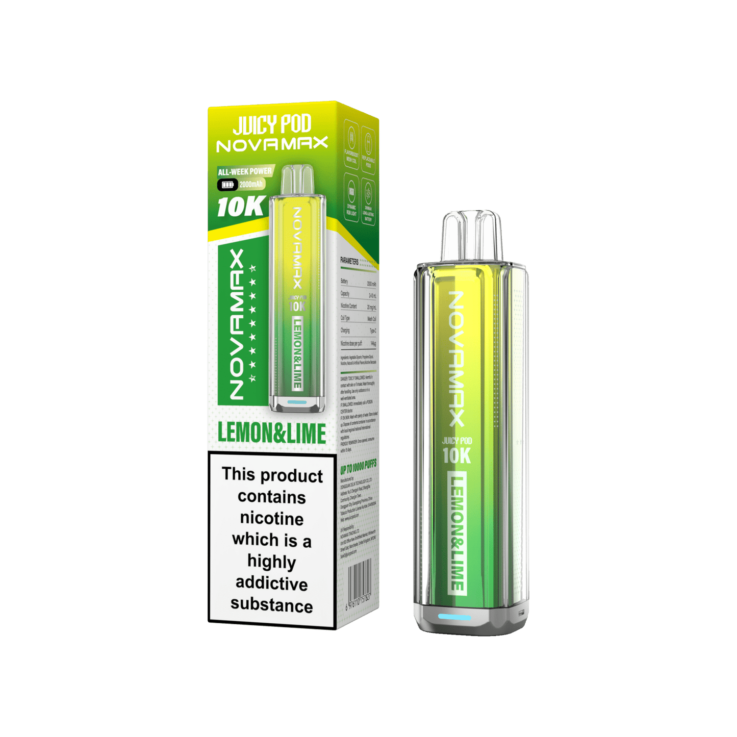 Juicy Pod Novamax 10k Prefilled Pod Vape Kit Pack of 5 - #Simbavapeswholesale#