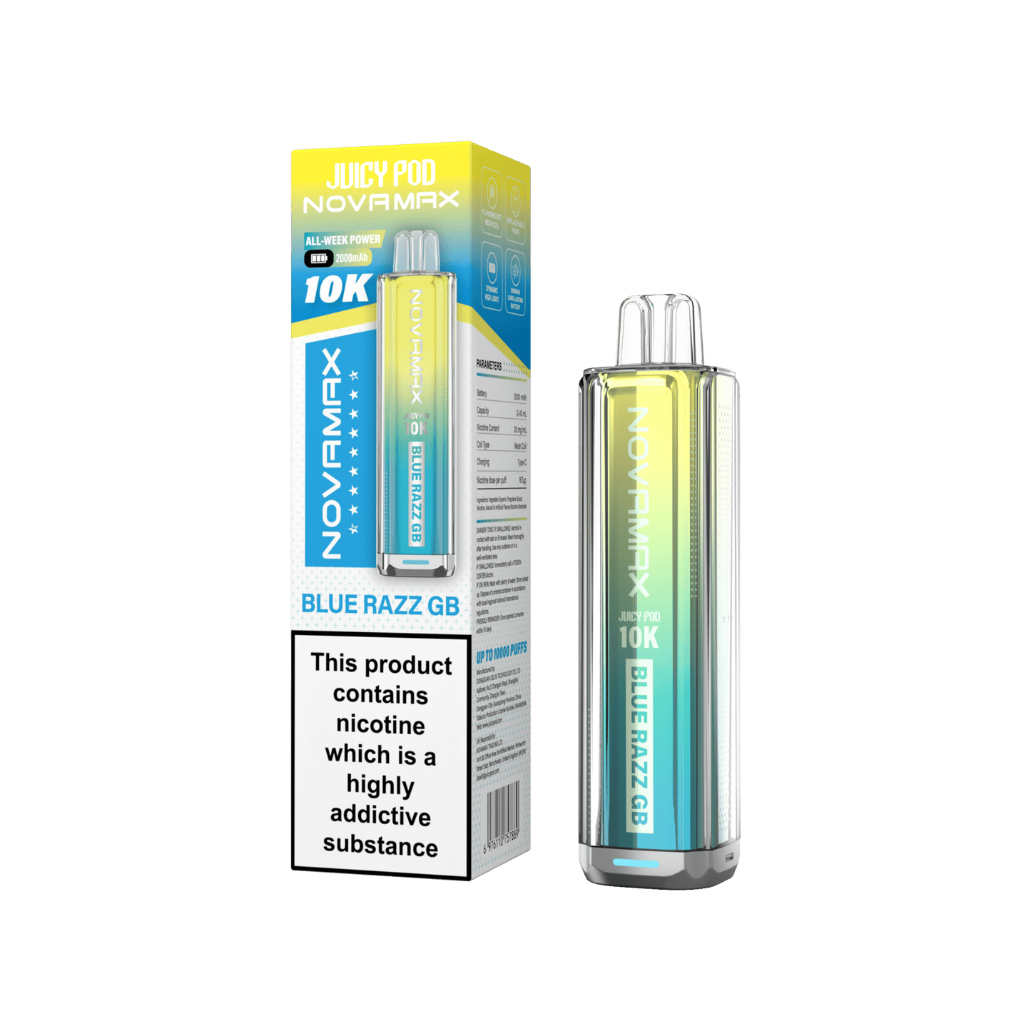 Juicy Pod Novamax 10k Prefilled Pod Vape Kit Pack of 5 - #Simbavapeswholesale#