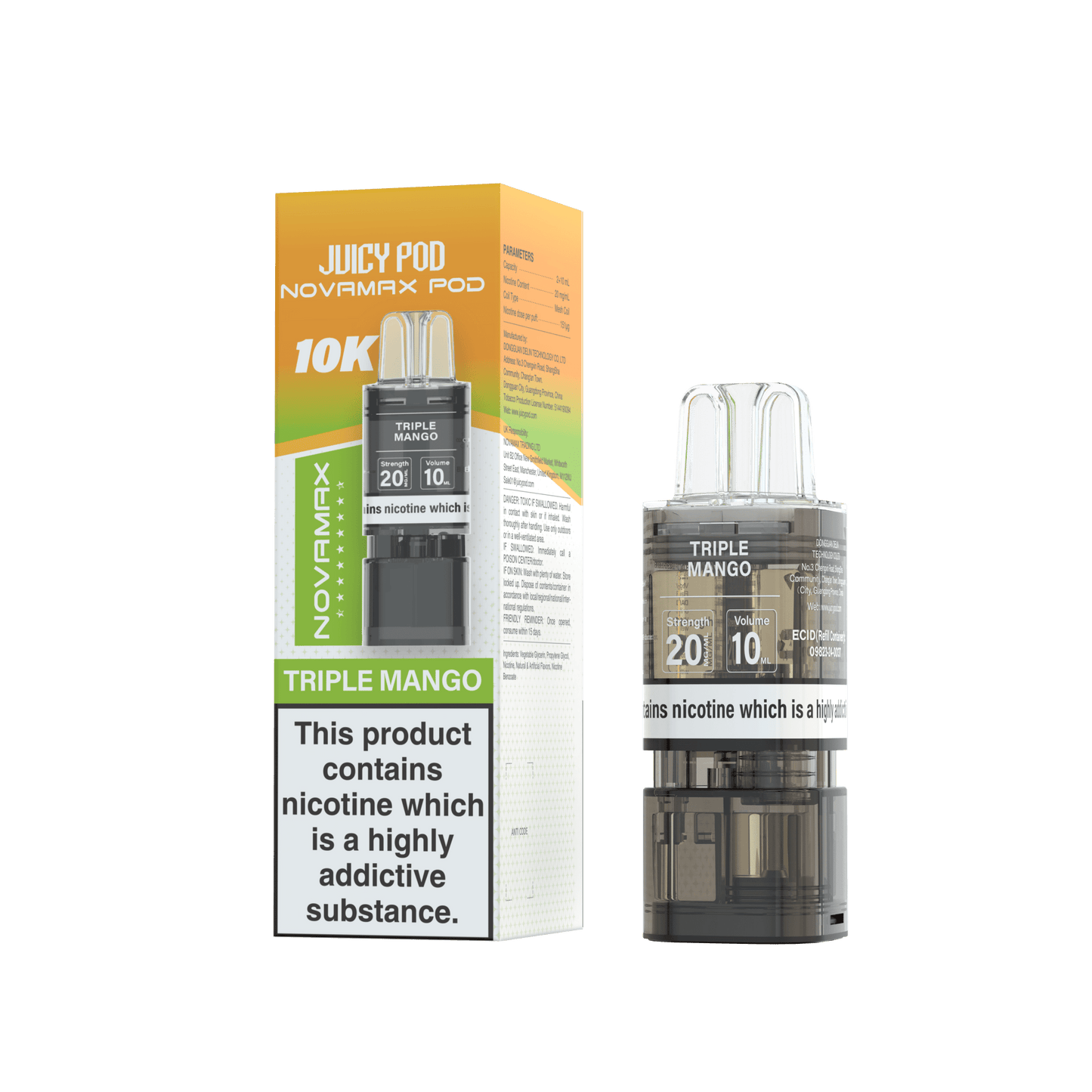 Juicy Pod Novamax 10k Replacement Pods - #Simbavapeswholesale#
