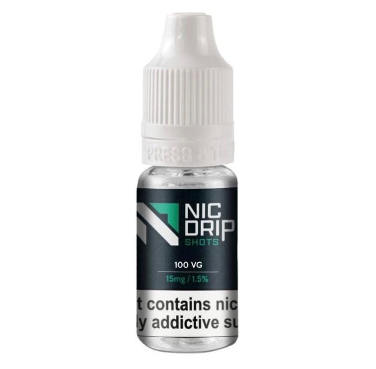 NIC DRIP - 100VG - 15MG - NICOTINE SHOT - #Vapewholesalesupplier#