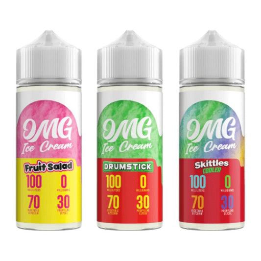 OMG Ice Cream Shortfill 100ml E-Liquid - #Vapewholesalesupplier#
