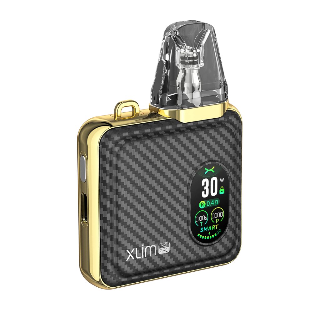 Buy Oxva Xlim SQ Pro Pod System Kit Gold Carbon