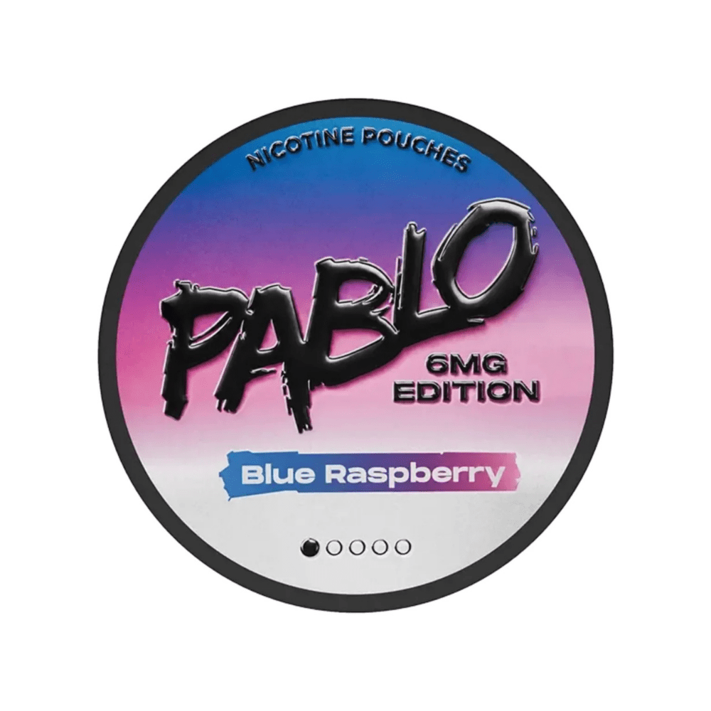 Buy Pablo Nicotine Pouches 6mg - Box of 5 Blue Raspberry 6mg