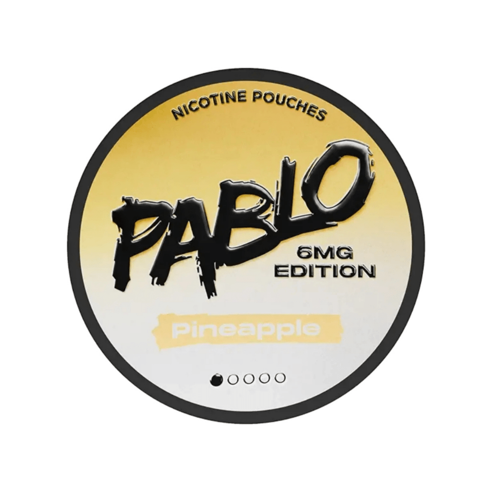 Buy Pablo Nicotine Pouches 6mg - Box of 5 Pineapple 6mg