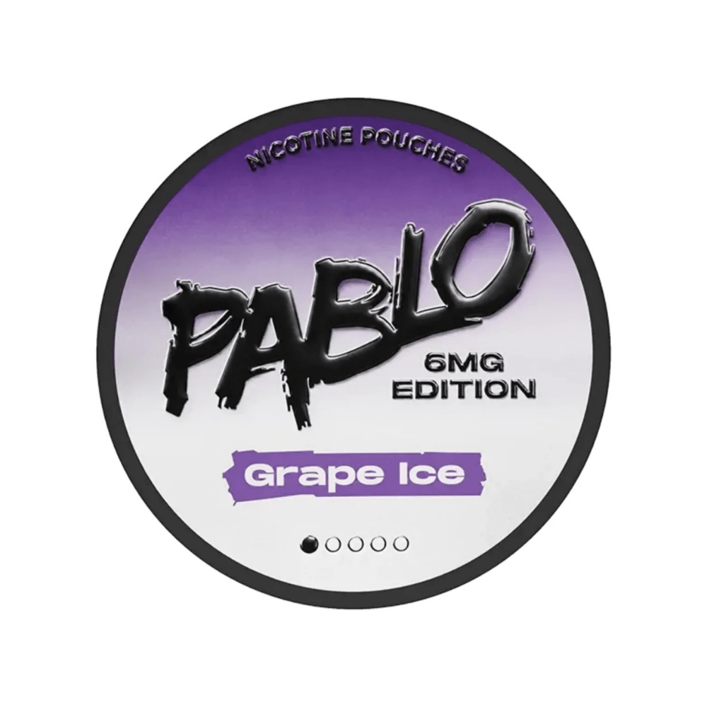 Buy Pablo Nicotine Pouches 6mg - Box of 5 Grape Ice 6mg