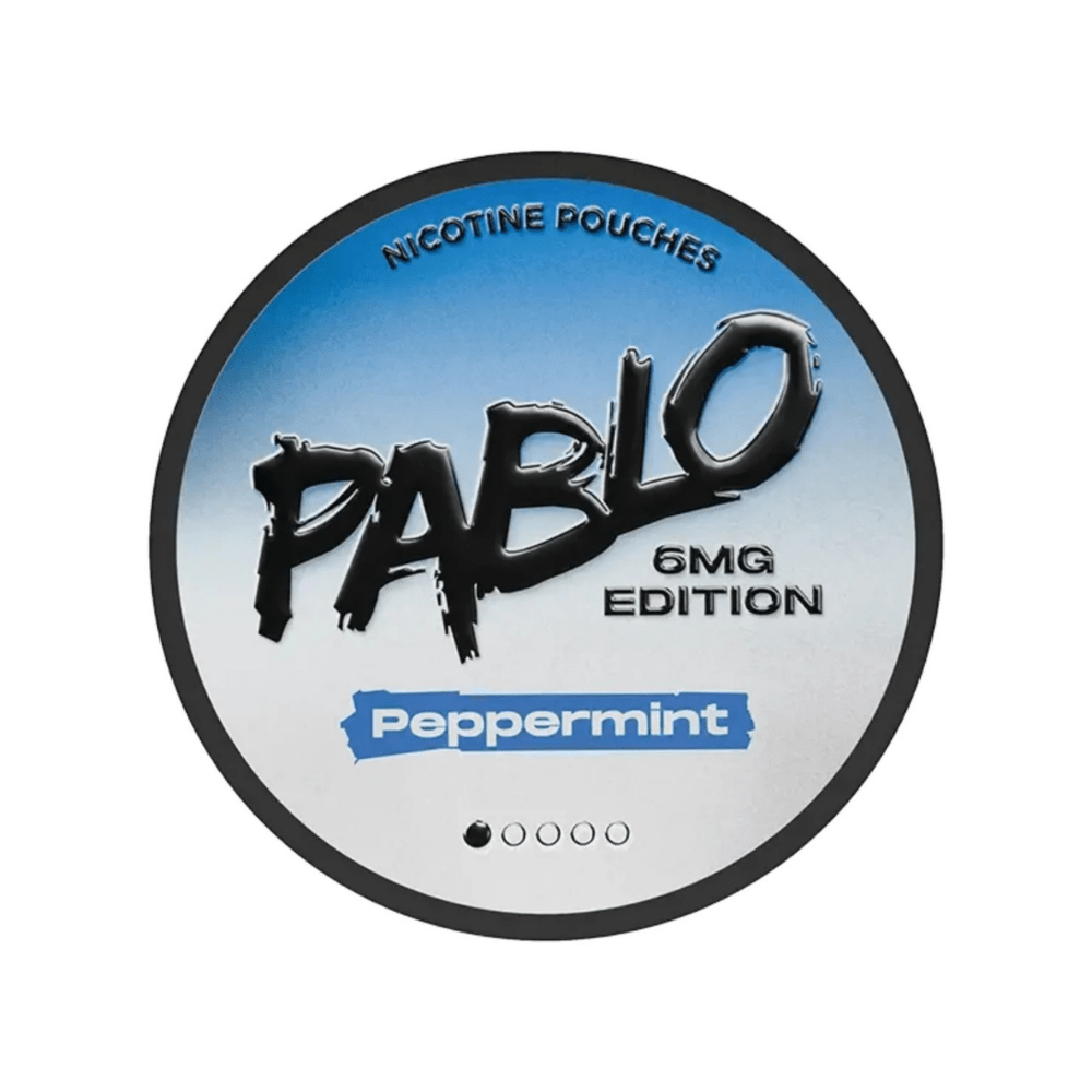 Buy Pablo Nicotine Pouches 6mg - Box of 5 Peppermint 6mg