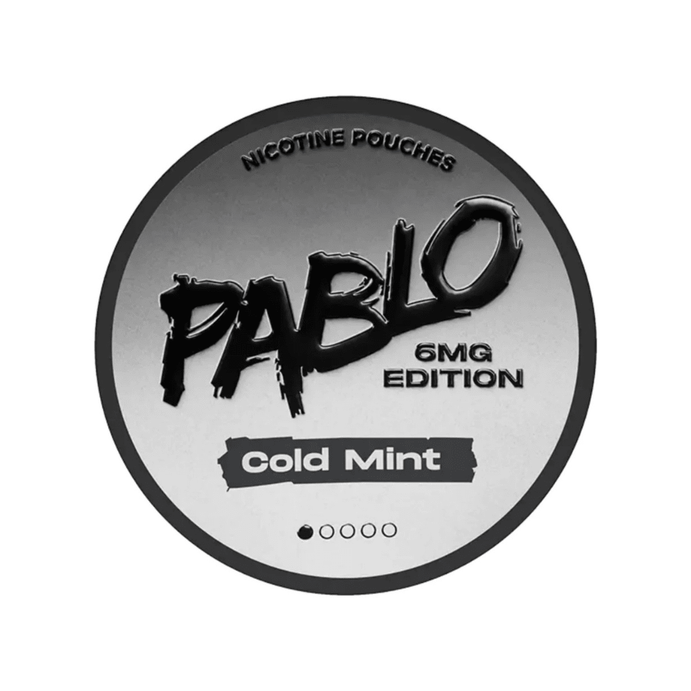 Buy Pablo Nicotine Pouches 6mg - Box of 5 Cold Mint 6mg
