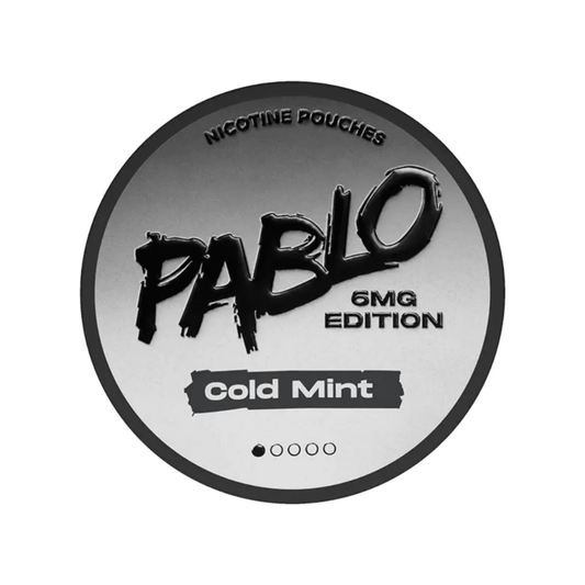 Buy Pablo Nicotine Pouches 6mg - Box of 5 Cold Mint 6mg