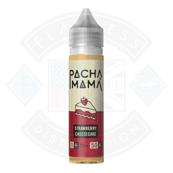 Buy Pacha Mama Strawberry Cheesecake 50ml 0mg shortfill e-liquid