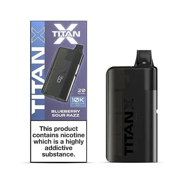 Buy Titan X Prefilled Vape Pod Kit Box of 5 Blue Sour Razz