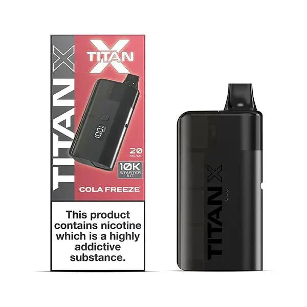 Buy Titan X Prefilled Vape Pod Kit Box of 5 Cola Freeze