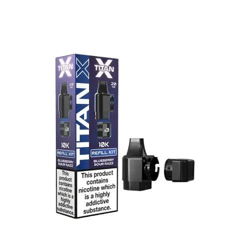 Buy Titan X Replacement Pods Pack of 10 Blue Sour Razz