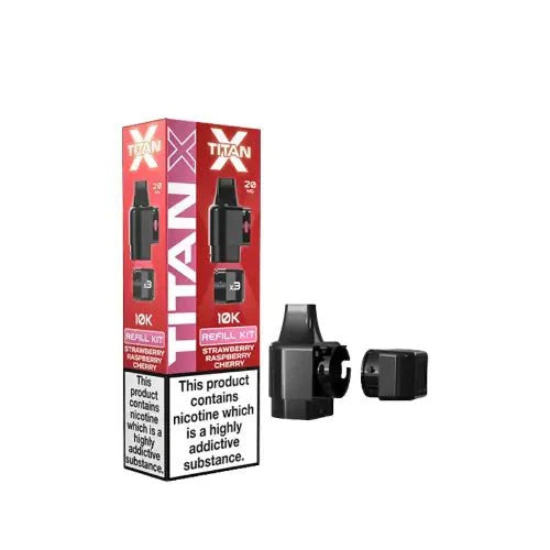 Buy Titan X Replacement Pods Pack of 10 Strawberry Kiwi Watermelon
