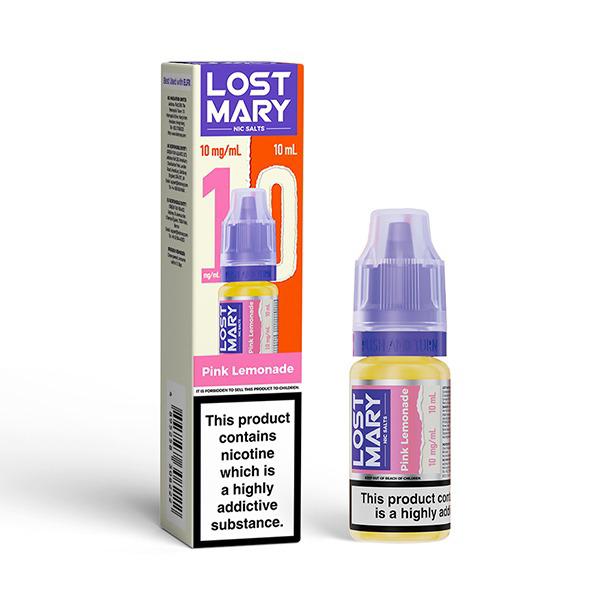 Lost Mary Nic Salt 10ml E - Liquid Box of 10 - Lost Mary Nic Salt 10ml E - Liquid Box of 10 - Pink Lemonade - vapeukwholesale - Direct Vape Wholesale