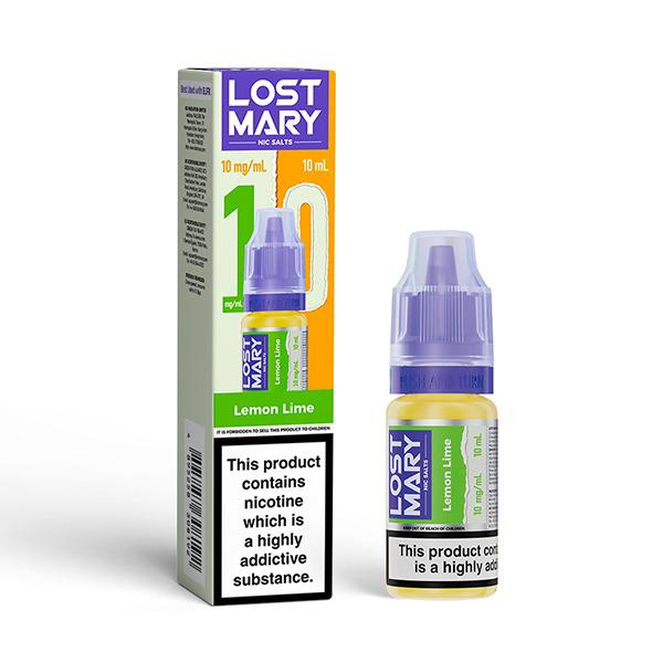 Lost Mary Nic Salt 10ml E - Liquid Box of 10 - Lost Mary Nic Salt 10ml E - Liquid Box of 10 - Lemon Lime - vapeukwholesale - Direct Vape Wholesale