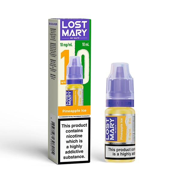 Lost Mary Nic Salt 10ml E - Liquid Box of 10 - Lost Mary Nic Salt 10ml E - Liquid Box of 10 - Pineapple Ice - vapeukwholesale - Direct Vape Wholesale