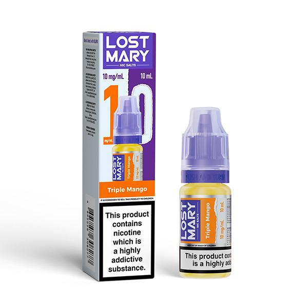 Lost Mary Nic Salt 10ml E - Liquid Box of 10 - Lost Mary Nic Salt 10ml E - Liquid Box of 10 - Triple Mango - vapeukwholesale - Direct Vape Wholesale