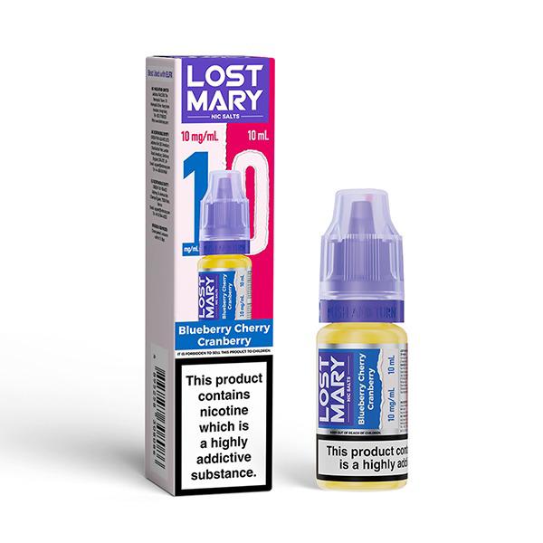 Lost Mary Nic Salt 10ml E - Liquid Box of 10 - Lost Mary Nic Salt 10ml E - Liquid Box of 10 - Blueberry Cherry Cranberry - vapeukwholesale - Direct Vape Wholesale