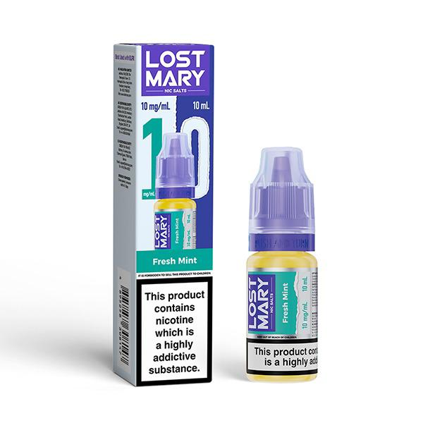 Lost Mary Nic Salt 10ml E - Liquid Box of 10 - Lost Mary Nic Salt 10ml E - Liquid Box of 10 - Fresh Mint - vapeukwholesale - Direct Vape Wholesale