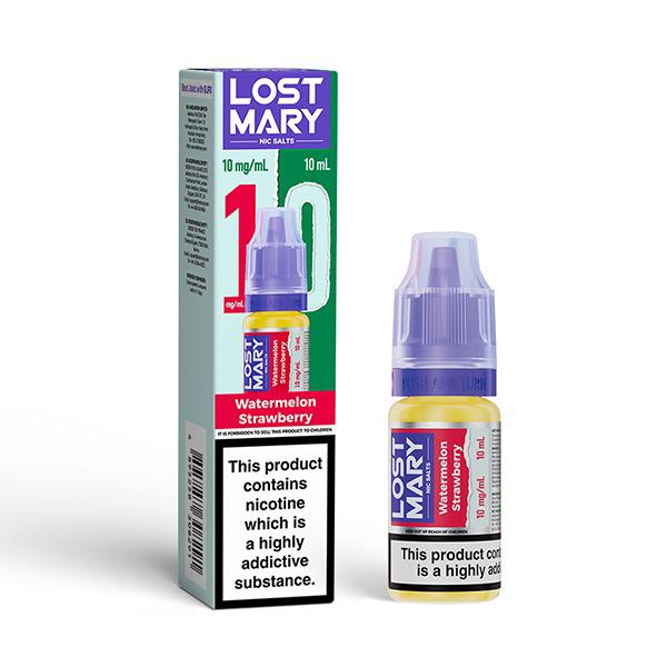 Lost Mary Nic Salt 10ml E - Liquid Box of 10 - Lost Mary Nic Salt 10ml E - Liquid Box of 10 - Watermelon Strawberry - vapeukwholesale - Direct Vape Wholesale