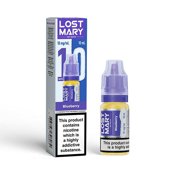 Lost Mary Nic Salt 10ml E - Liquid Box of 10 - Lost Mary Nic Salt 10ml E - Liquid Box of 10 - Blueberry - vapeukwholesale - Direct Vape Wholesale