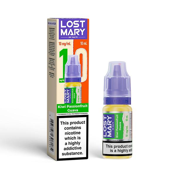 Lost Mary Nic Salt 10ml E - Liquid Box of 10 - Lost Mary Nic Salt 10ml E - Liquid Box of 10 - Kiwi Passionfruit Guava - vapeukwholesale - Direct Vape Wholesale