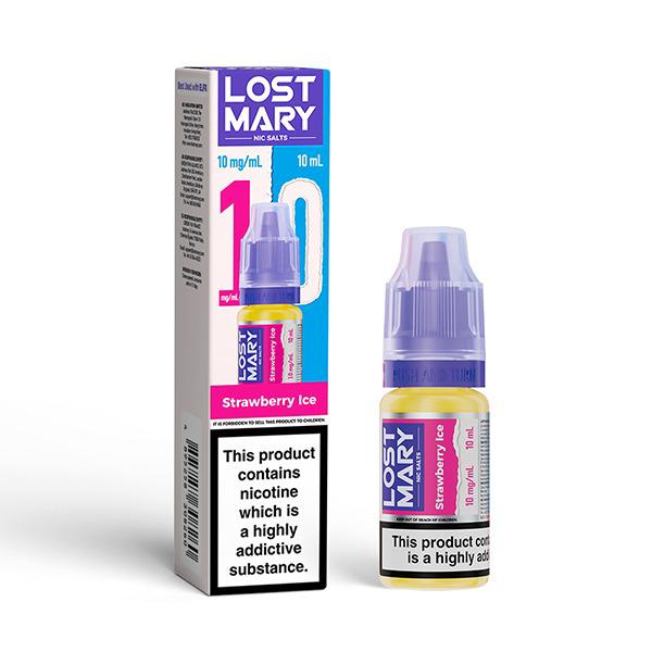 Lost Mary Nic Salt 10ml E - Liquid Box of 10 - Lost Mary Nic Salt 10ml E - Liquid Box of 10 - Strawberry Ice - vapeukwholesale - Direct Vape Wholesale