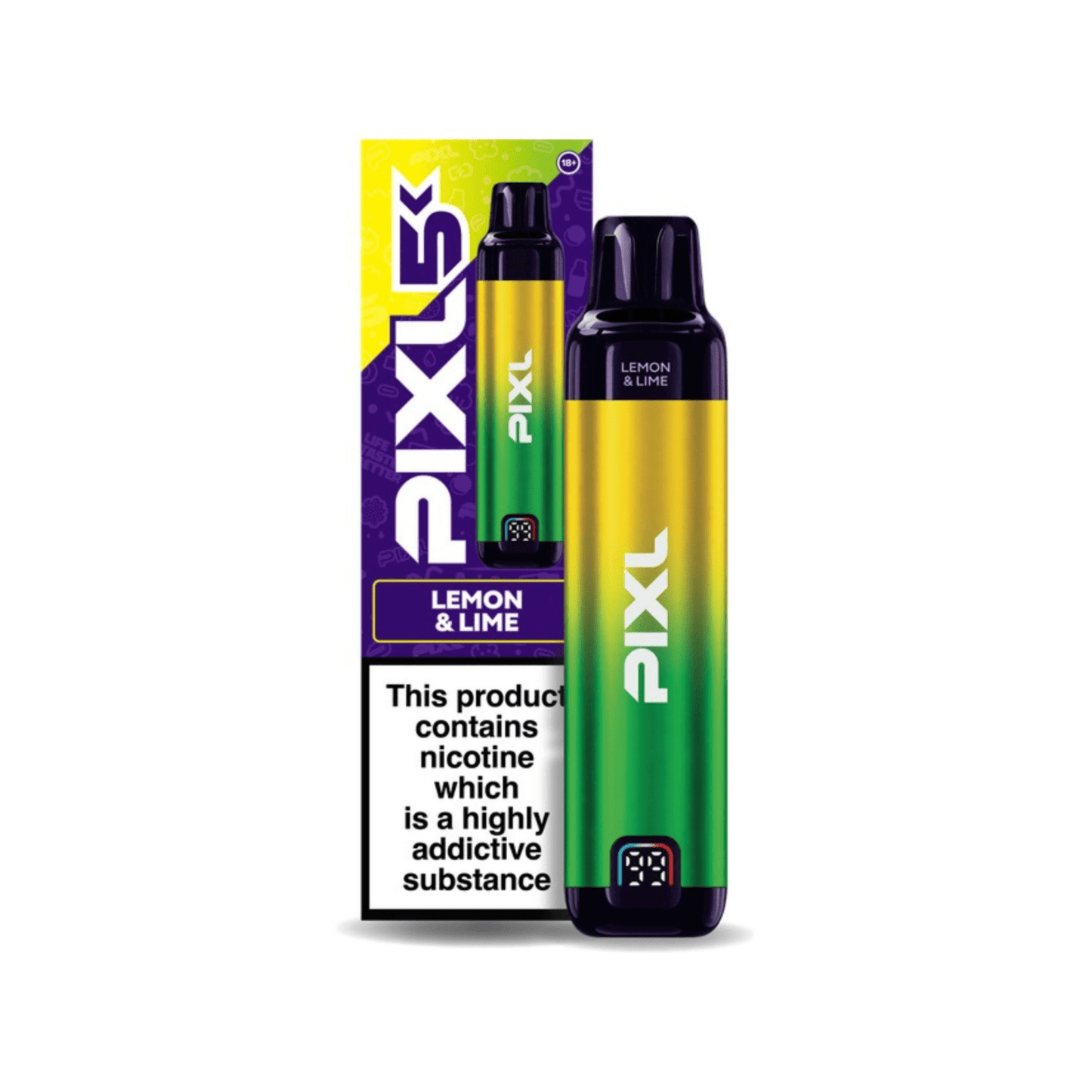 Buy Pixl 5K Pod Vape Kit Box of 5 Lemon Lime