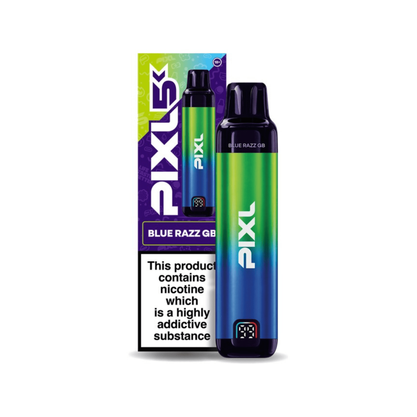Buy Pixl 5K Pod Vape Kit Box of 5 Blue Razz GB Kit