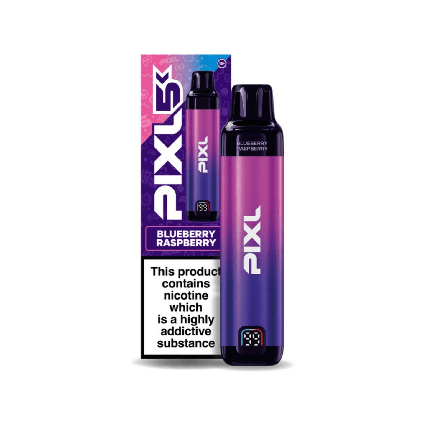 Buy Pixl 5K Pod Vape Kit Box of 5 Blueberry Raspberry Kit