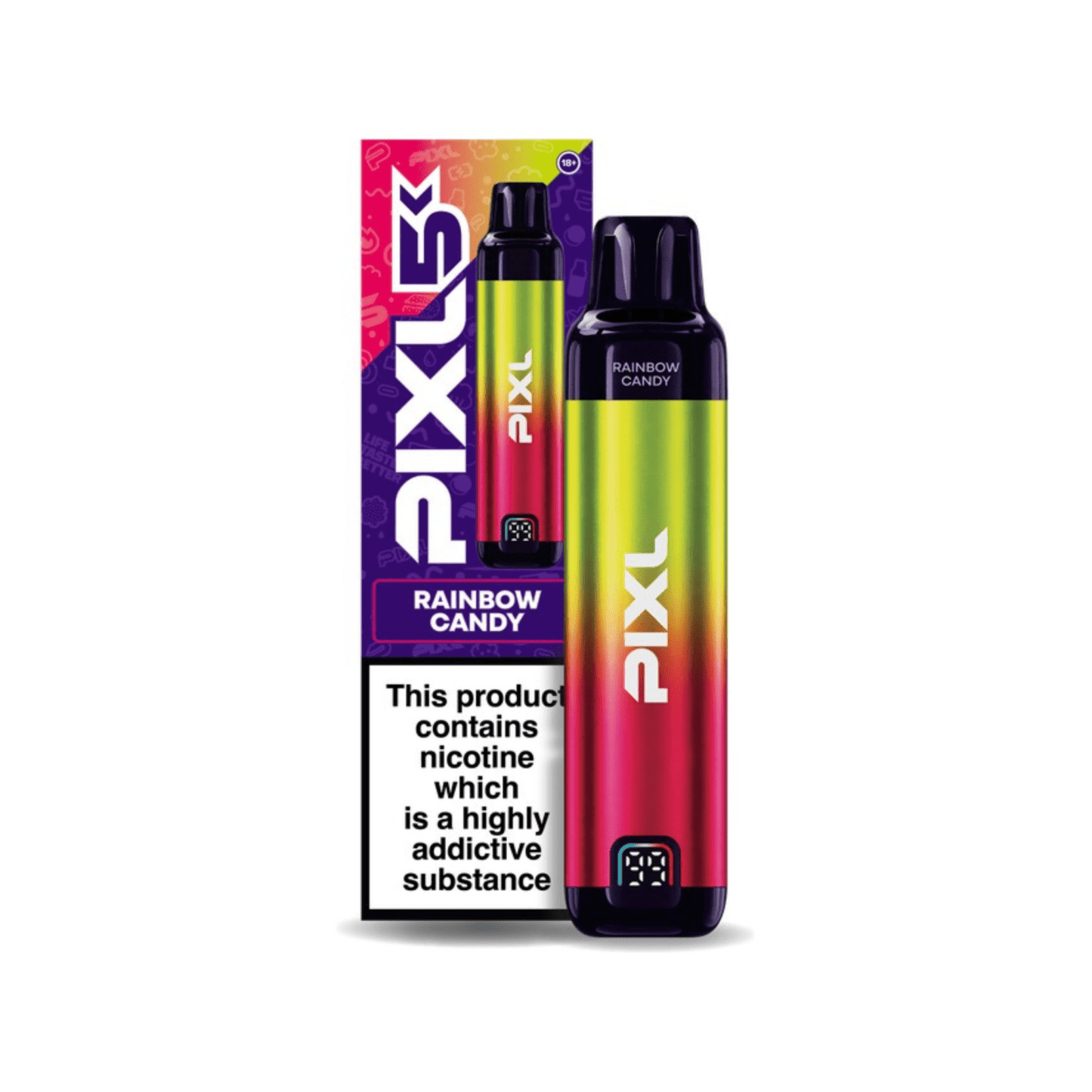 Buy Pixl 5K Pod Vape Kit Box of 5 Rainbow Candy