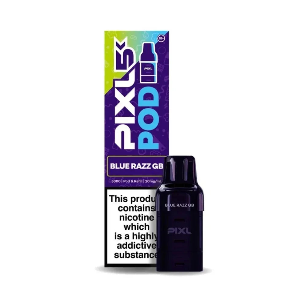 Buy Pixl 5K Refill Pods Box of 5 Blue Razz GB