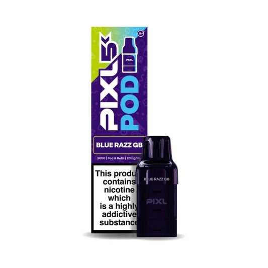 Buy Pixl 5K Refill Pods Box of 5 Blue Razz GB