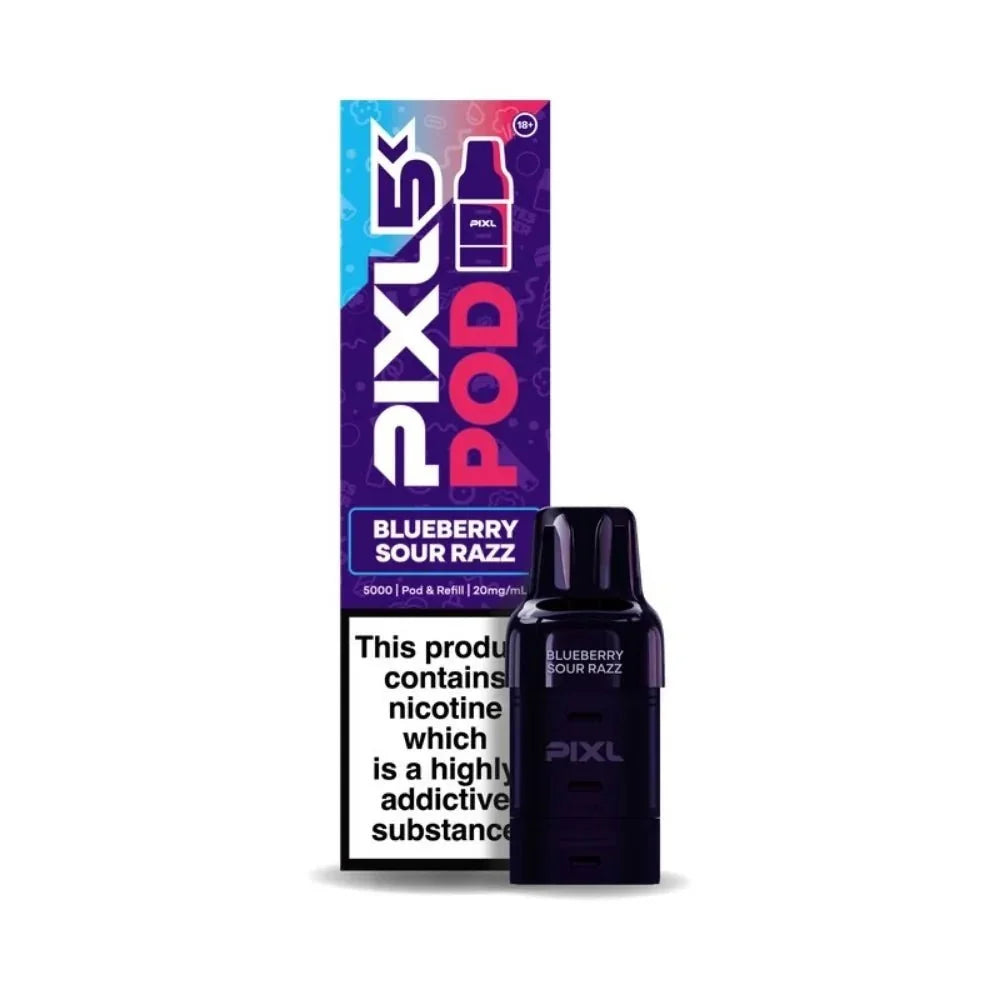 Buy Pixl 5K Refill Pods Box of 5 Blueberry Sour Razz