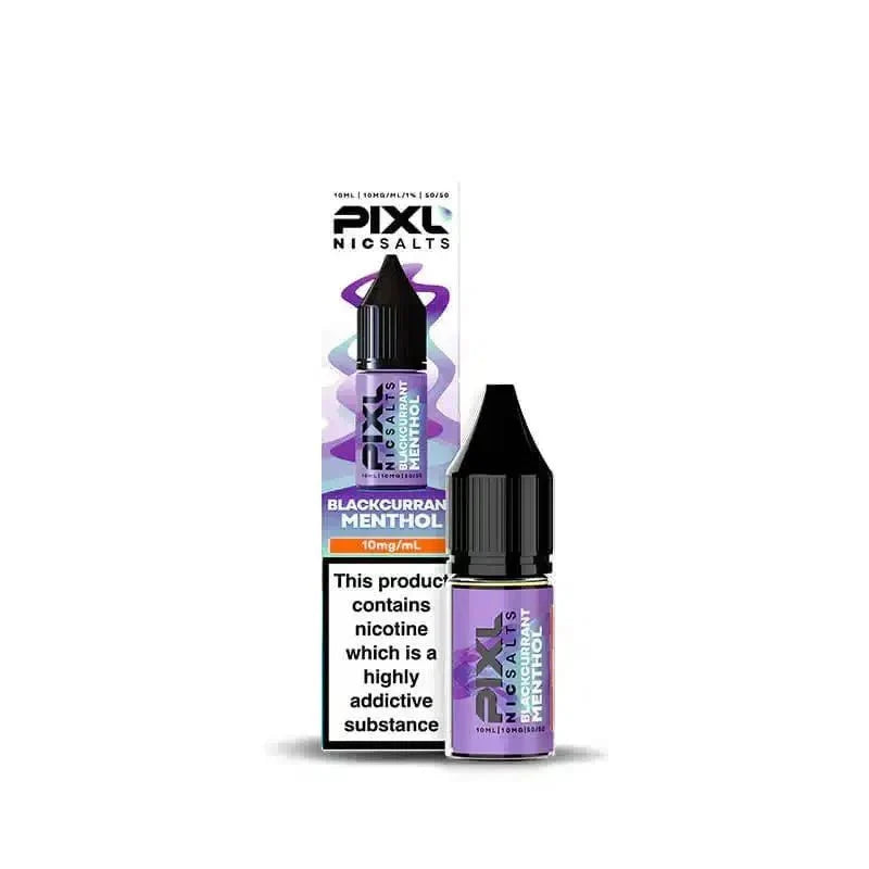 PIXL Nic Salt 10ml E - Liquids Box of 10 - bulk wholesale PIXL Nic Salt 10ml E - Liquids Box of 10 - Blackcurrant Menthol - Direct Vape Wholesale