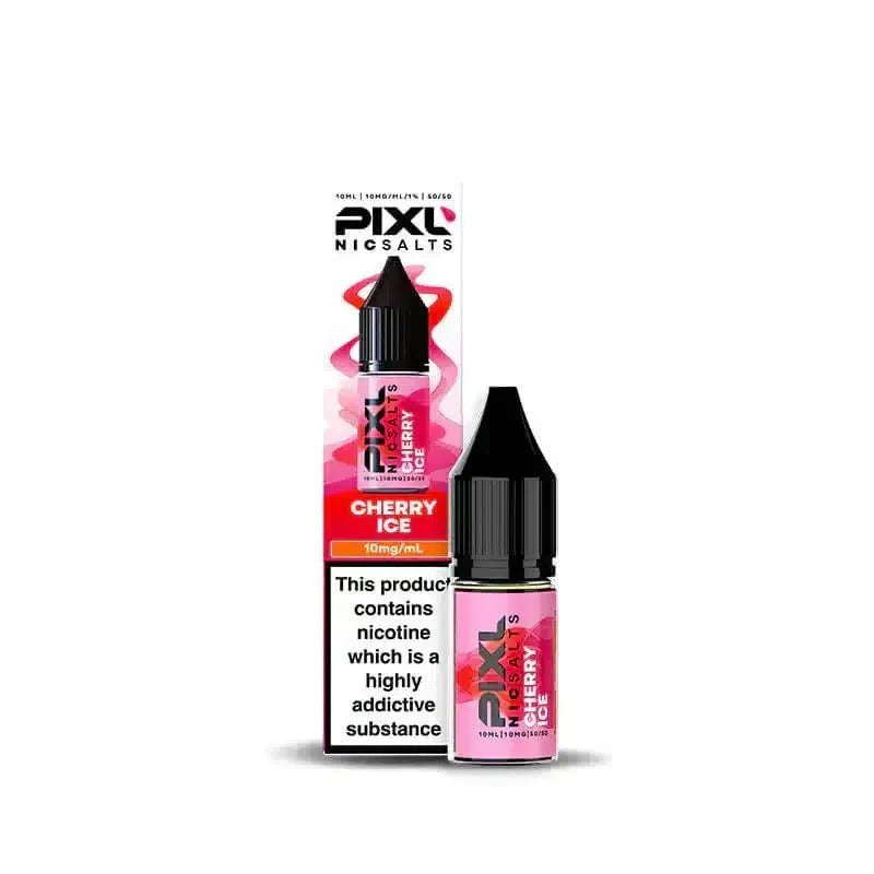 PIXL Nic Salt 10ml E - Liquids Box of 10 - bulk wholesale PIXL Nic Salt 10ml E - Liquids Box of 10 - Cherry Ice - Direct Vape Wholesale