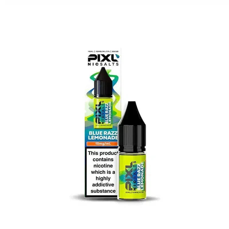 PIXL Nic Salt 10ml E - Liquids Box of 10 - bulk wholesale PIXL Nic Salt 10ml E - Liquids Box of 10 - Blue Razz Lemonade - Direct Vape Wholesale