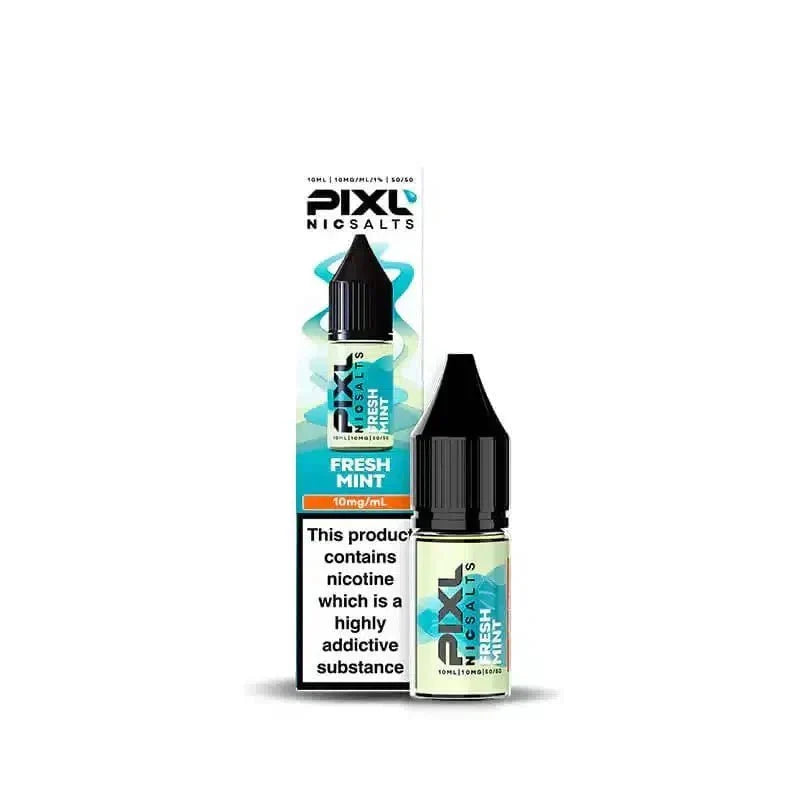 PIXL Nic Salt 10ml E - Liquids Box of 10 - bulk wholesale PIXL Nic Salt 10ml E - Liquids Box of 10 - Fresh Mint - Direct Vape Wholesale