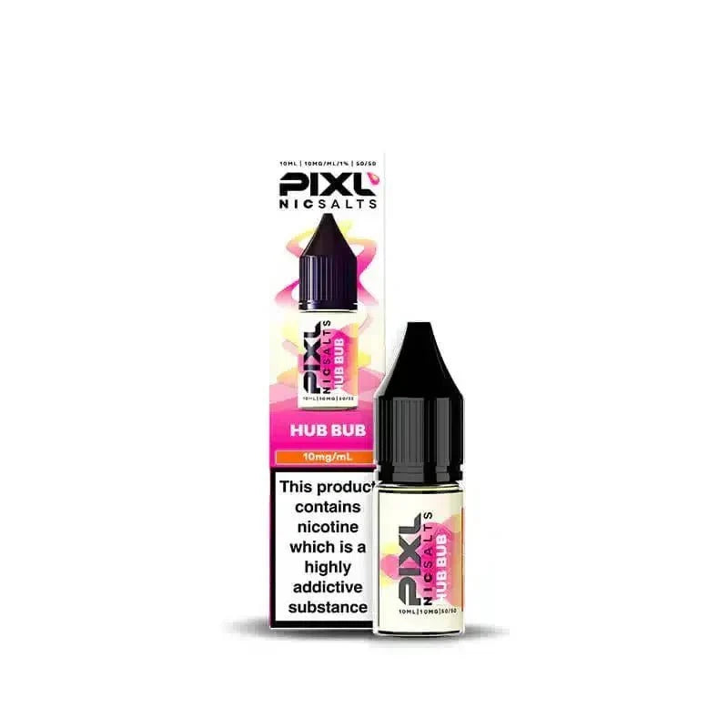 PIXL Nic Salt 10ml E - Liquids Box of 10 - bulk wholesale PIXL Nic Salt 10ml E - Liquids Box of 10 - Hub Bub - Direct Vape Wholesale