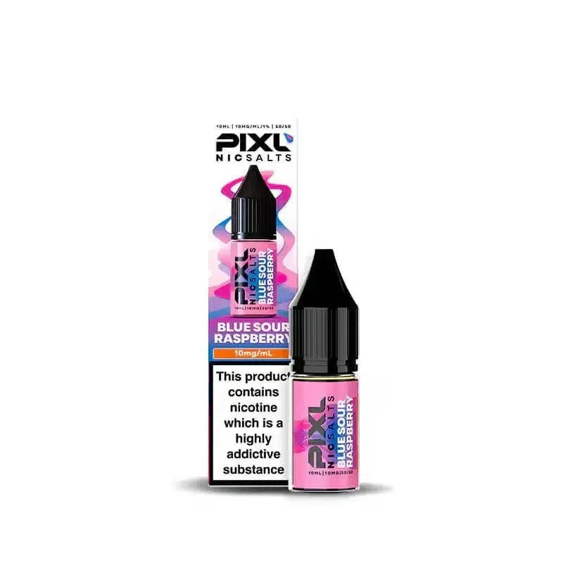 PIXL Nic Salt 10ml E - Liquids Box of 10 - bulk wholesale PIXL Nic Salt 10ml E - Liquids Box of 10 - Blue Sour Raspberry - Direct Vape Wholesale